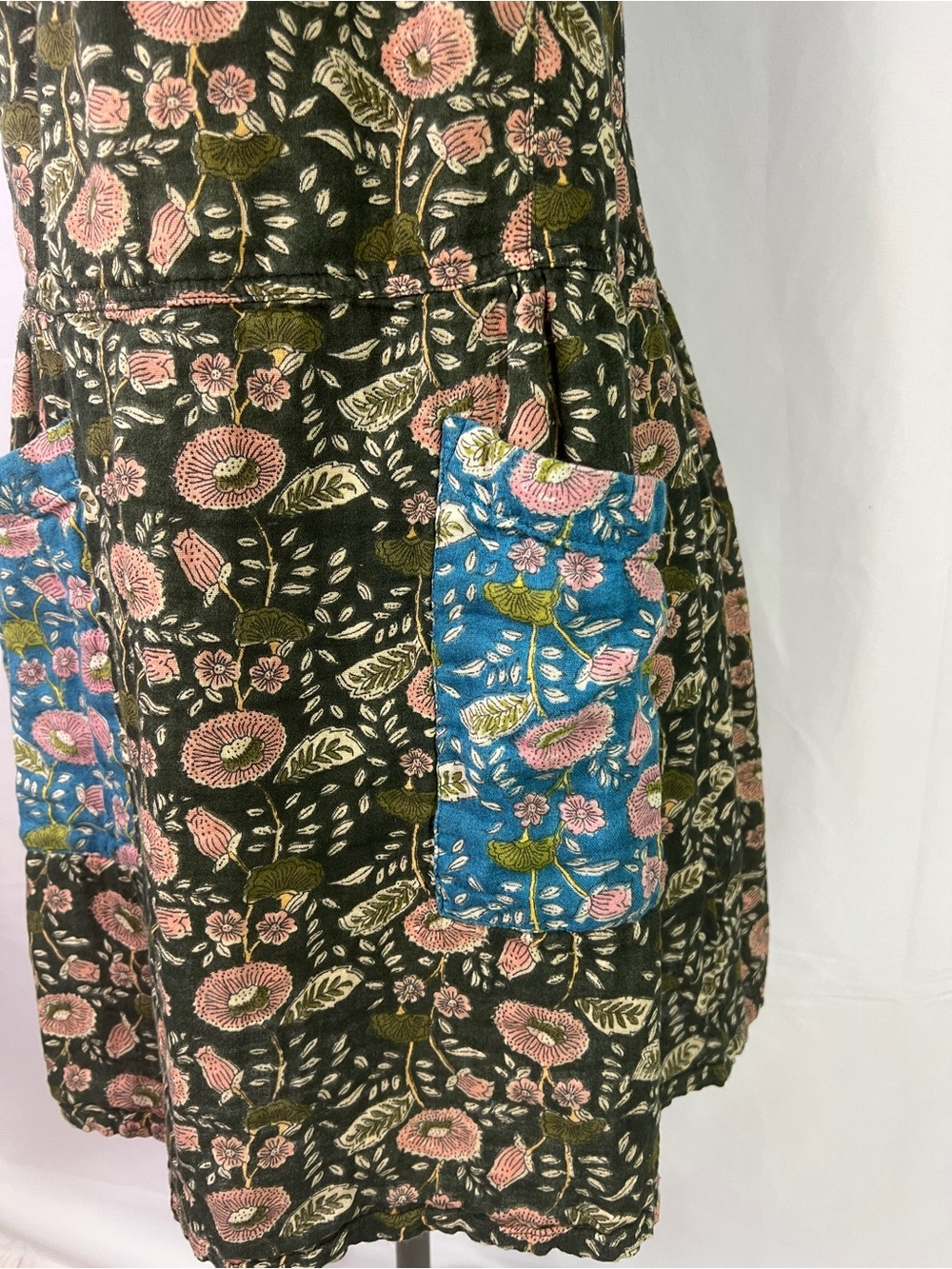 Natural Life Dakota Tie Back Mini Dress - M - overall style sleeveless floral - Picture 5 of 10